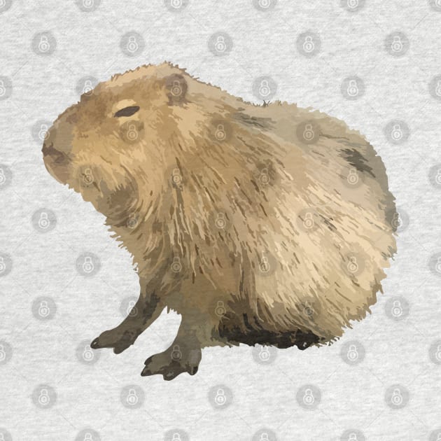 Cute capybara by ballooonfish